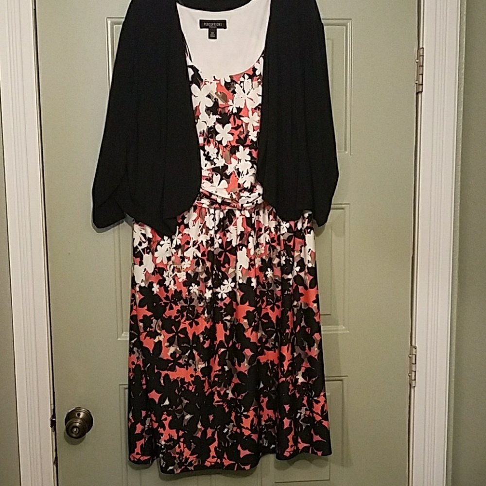 beautiful dress with black shrug